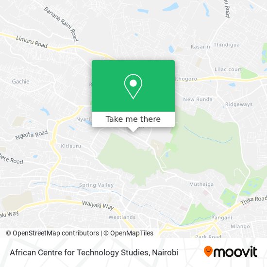 African Centre for Technology Studies map