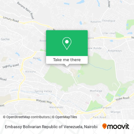 Embassy Bolivarian Republic of Venezuela map