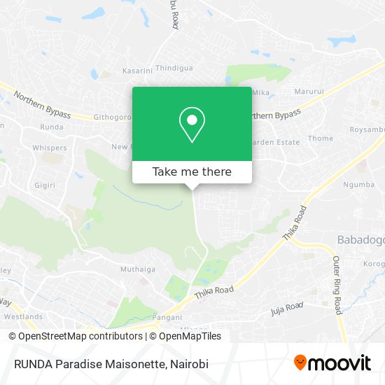 RUNDA Paradise Maisonette map