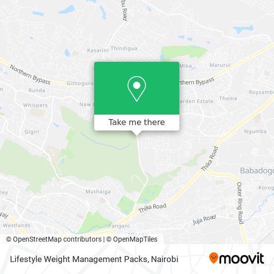 Lifestyle Weight Management Packs map