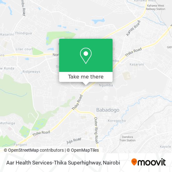 Aar Health Services-Thika Superhighway map