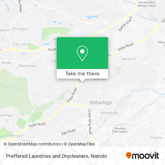 Preffered Laundries and Drycleaners map