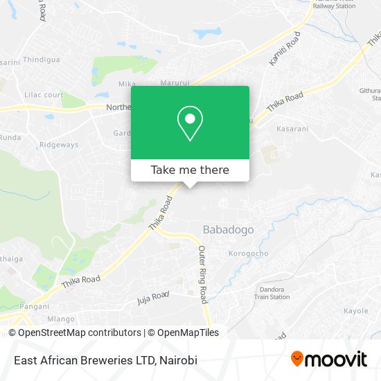 East African Breweries LTD map