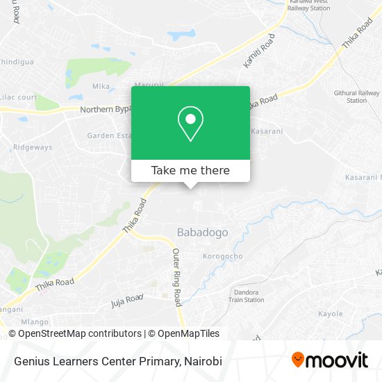 Genius Learners Center Primary map