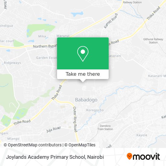 Joylands Academy Primary School map