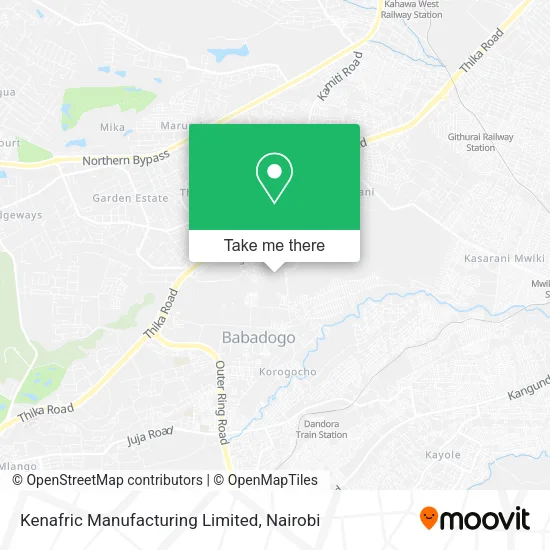 Kenafric Manufacturing Limited map