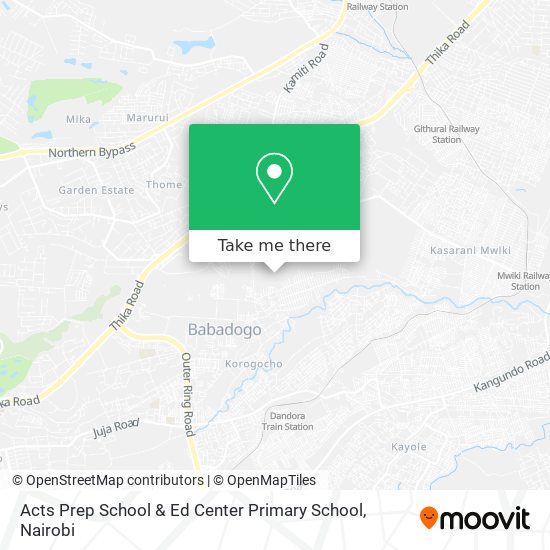 Acts Prep School & Ed Center Primary School map