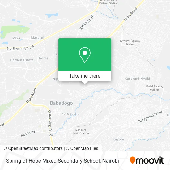 Spring of Hope Mixed Secondary School map