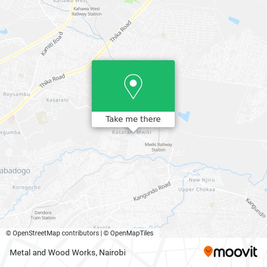 Metal and Wood Works map