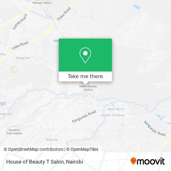 House of Beauty T Salon map