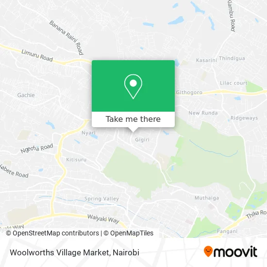 Woolworths Village Market map