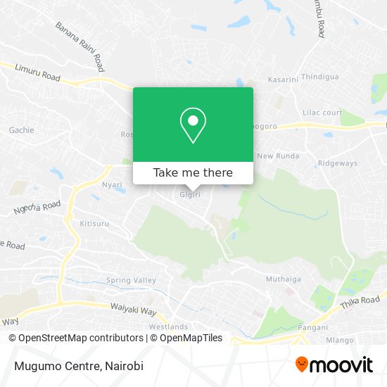 Mugumo Centre map