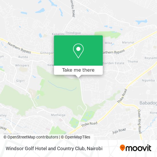 Windsor Golf Hotel and Country Club map