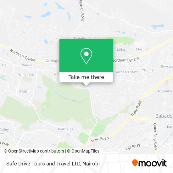 Safe Drive Tours and Travel LTD map