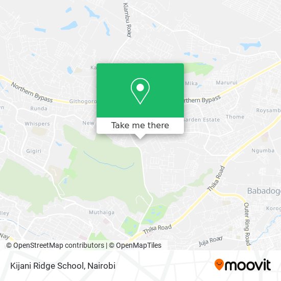 Kijani Ridge School map