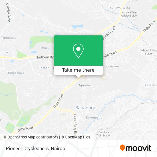 Pioneer Drycleaners map