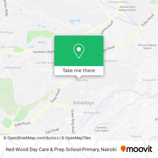 Red-Wood Day Care & Prep School-Primary map