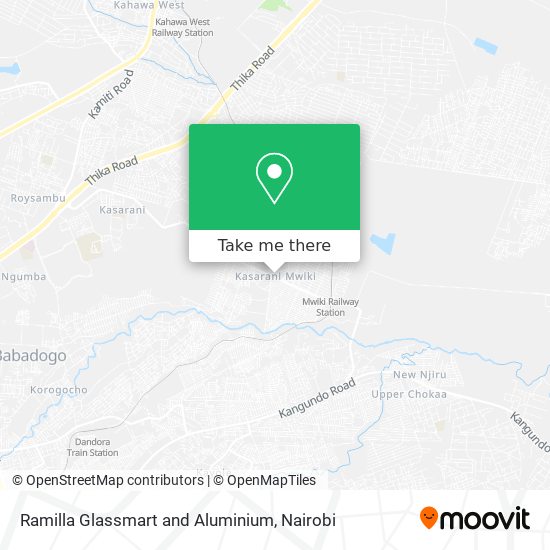 Ramilla Glassmart and Aluminium map