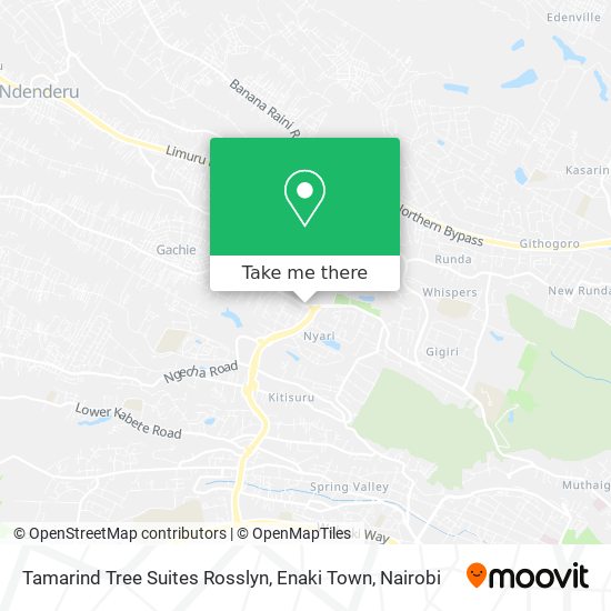 Tamarind Tree Suites Rosslyn, Enaki Town map