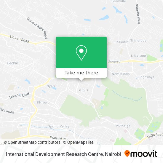 International Development Research Centre map