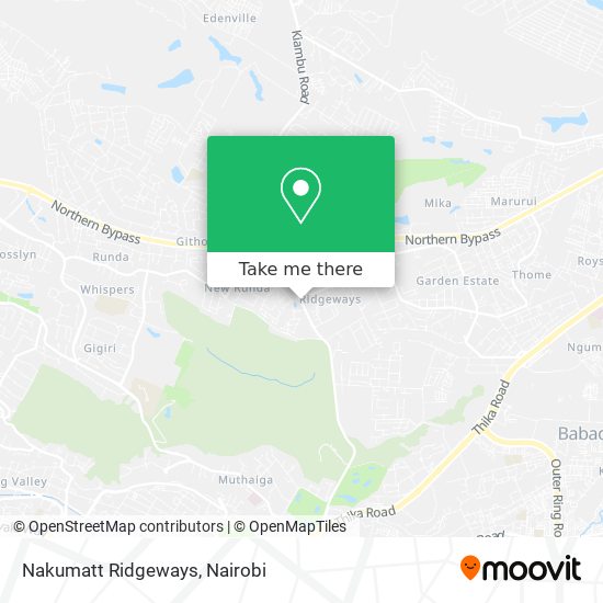 Nakumatt Ridgeways map