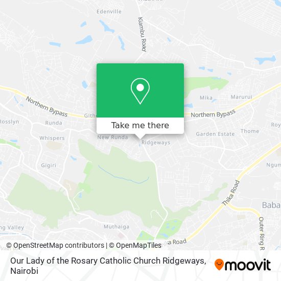 Our Lady of the Rosary Catholic Church Ridgeways map