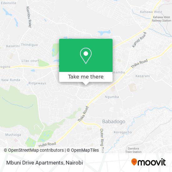 Mbuni Drive Apartments map