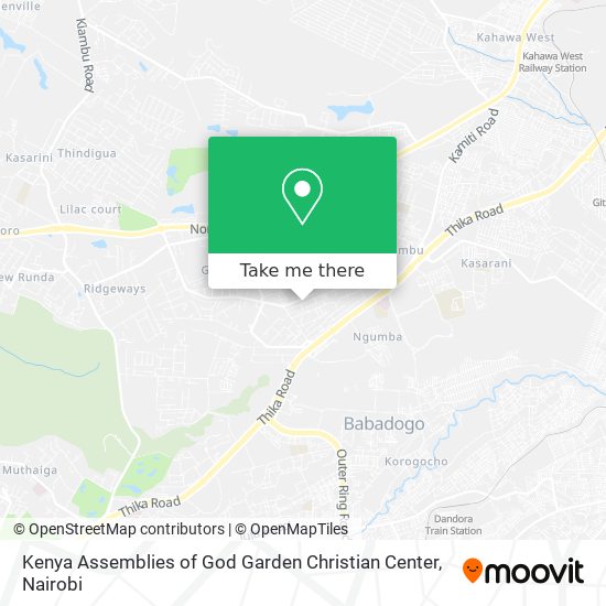 Kenya Assemblies of God Garden Christian Center map
