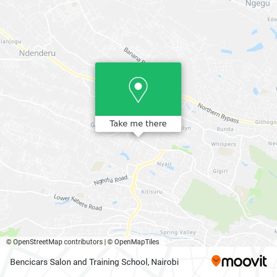 Bencicars Salon and Training School map