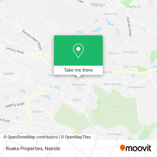 Ruaka Properties map