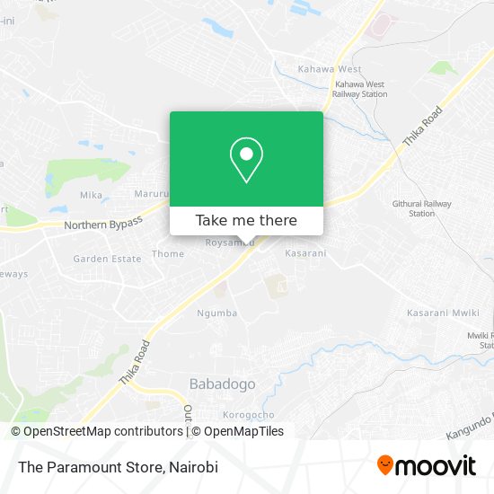 The Paramount Store map