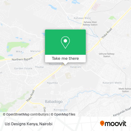 Uzi Designs Kenya map