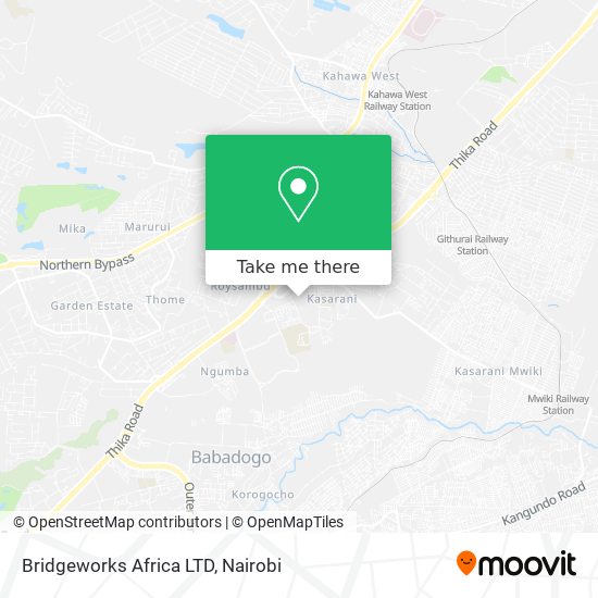 Bridgeworks Africa LTD map