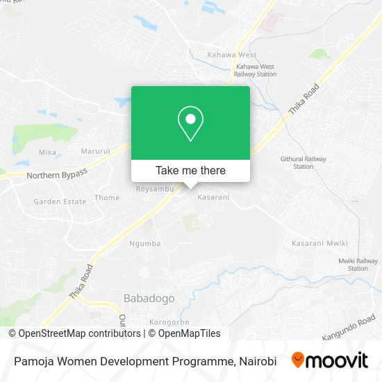 Pamoja Women Development Programme map
