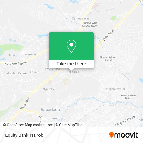 Equity Bank map