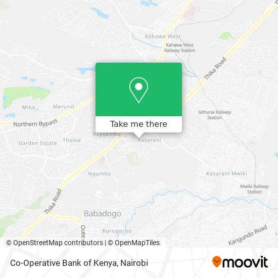 Co-Operative Bank of Kenya map