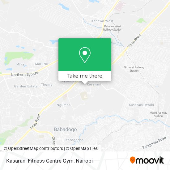Kasarani Fitness Centre Gym map