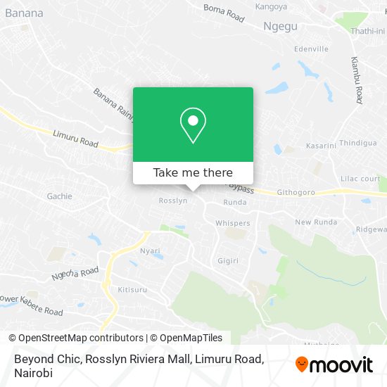 Beyond Chic, Rosslyn Riviera Mall, Limuru Road map
