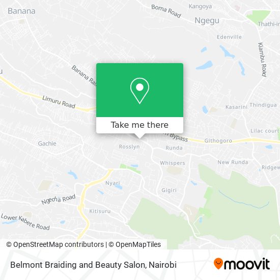 Belmont Braiding and Beauty Salon map