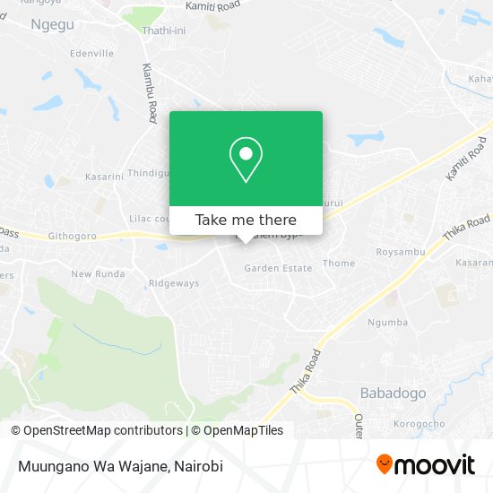 Muungano Wa Wajane map