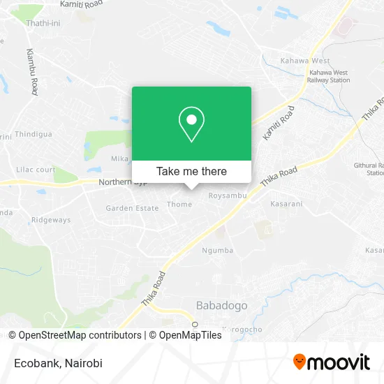 Ecobank map