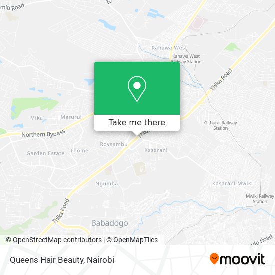 Queens Hair Beauty map