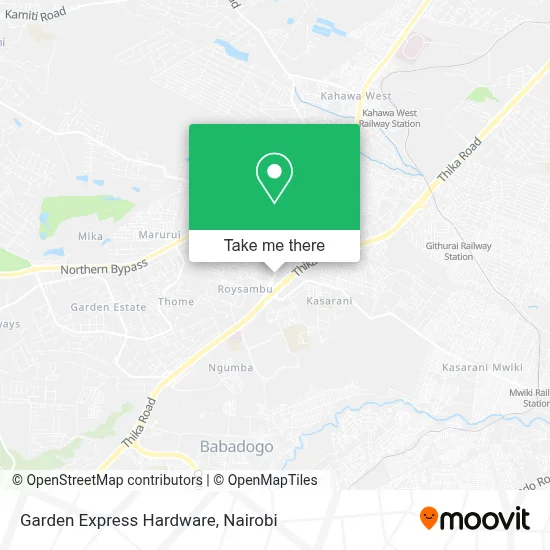 Garden Express Hardware map