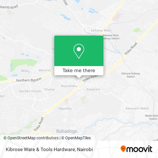 Kibrose Ware & Tools Hardware map