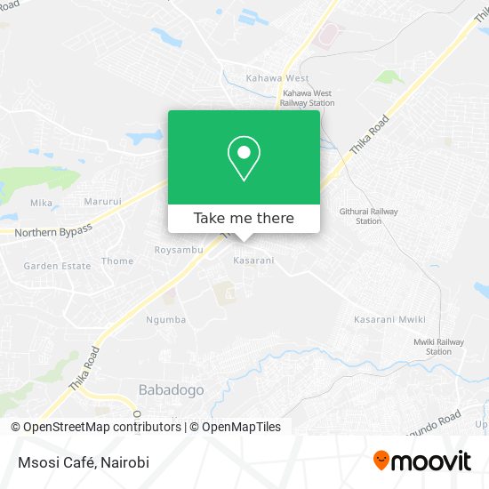 Msosi Café map