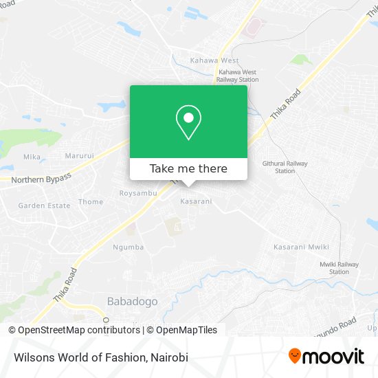 Wilsons World of Fashion map