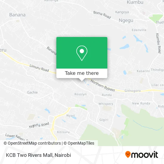 KCB Two Rivers Mall map