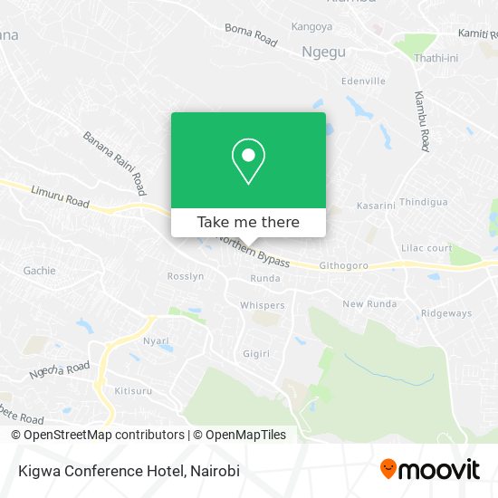 Kigwa Conference Hotel map