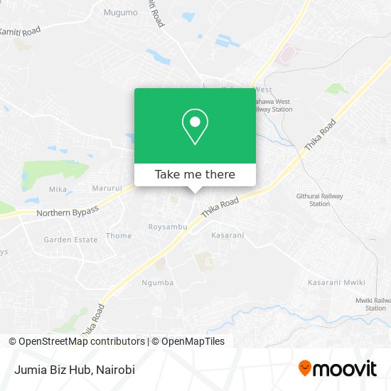 Jumia Biz Hub map