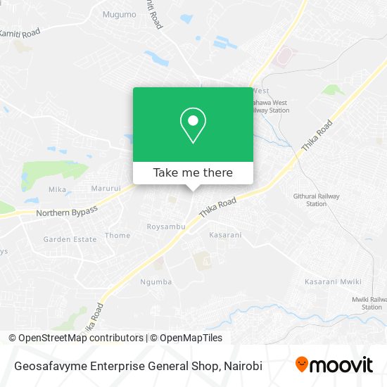 Geosafavyme Enterprise General Shop map